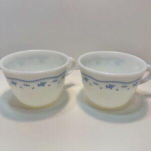 Pyrex Morning Blue Tea Cups